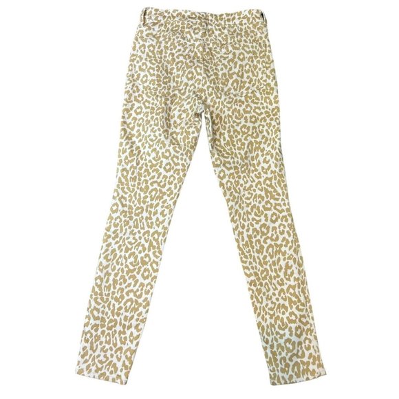 (5 for $25)J.Crew 10" highest-rise toothpick jean in safari leopard Size 27 NWOT - Picture 5 of 6